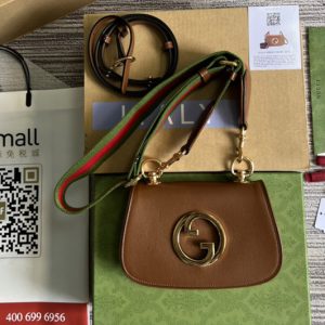 Replica Gucci 698643 Gucci Blondie mini bag in Brown leather