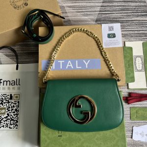 Replica Gucci 699268 Gucci Blondie shoulder bag in Green leather