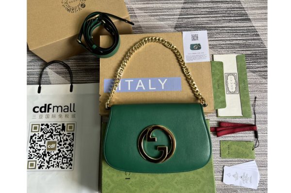 Replica Gucci 699268 Gucci Blondie shoulder bag in Green leather