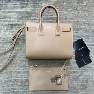 Replica Saint Laurent 421863 YSL CLASSIC SAC DE JOUR BABY IN Beige GRAINED LEATHER