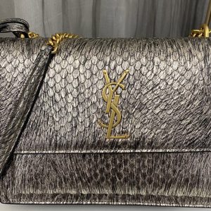 Replica Saint Laurent 442906 YSL Medium Sunset Monogram Bag IN SNAKE LEATHER