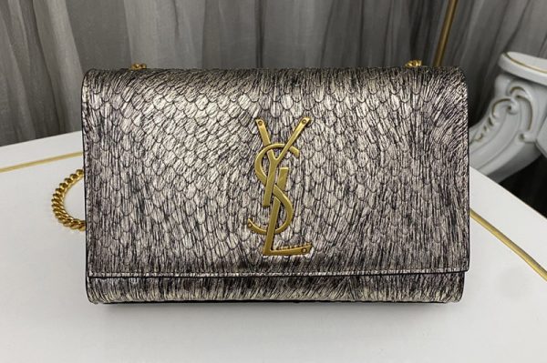 Replica Saint Laurent 469390 YSL KATE SMALL CHAIN BAG IN SNAKE LEATHER