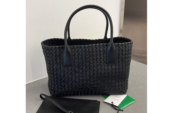 Replica Bottega Veneta 608810 Medium Cabat tote bag in Black