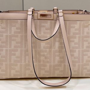 Replica Fendi 8BH374 Medium X-Tote bag in Pink canvas FF