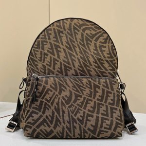 Replica Fendi 7VZ042 Large Backpack in Canvas FF