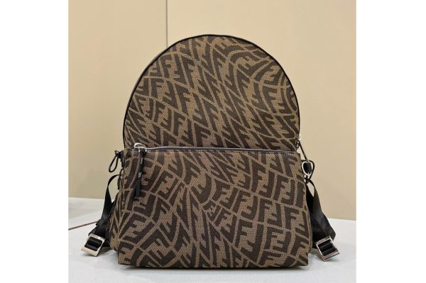 Replica Fendi 7VZ042 Large Backpack in Canvas FF