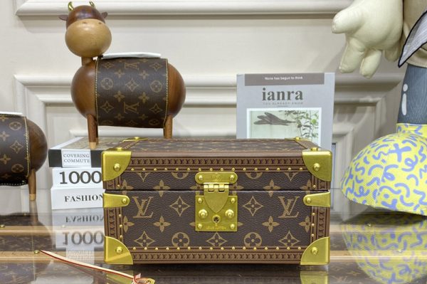 Replica Louis Vuitton M20292 LV Coffret Tresor 24 Jewellery Box in monogram canvas With Yellow