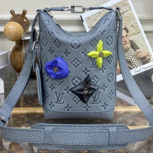 Replica Louis Vuitton M20875 LV Hobo Cruiser PM bag in Granite Taurillon Monogram