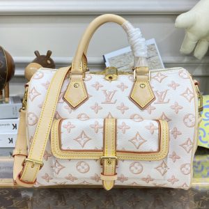 Replica Louis Vuitton M20919 LV Speedy Bandoulière 25 handbag in Beige Monogram coated canvas