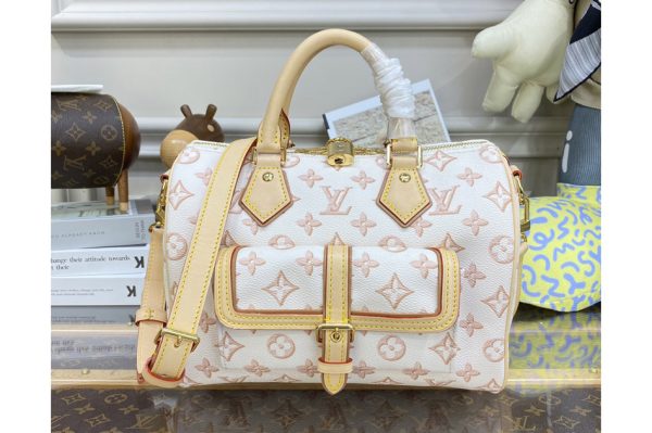 Replica Louis Vuitton M20919 LV Speedy Bandoulière 25 handbag in Beige Monogram coated canvas