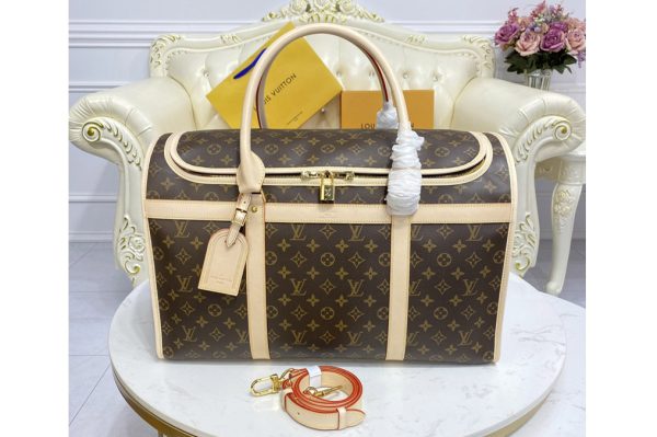 Replica Louis Vuitton M42021 LV Dog Carrier 50 Bag in Monogram Canvas