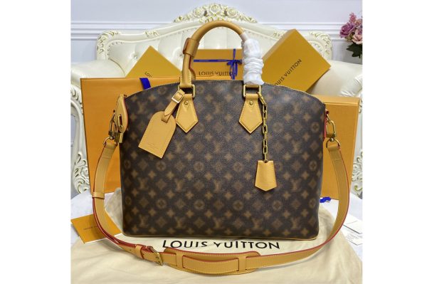 Replica Louis Vuitton M46240 LV Lock It tote bag in Blurry Monogram coated canvas