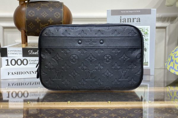 Replica Louis Vuitton M68589 LV Toiletry Pouch GM Bag in Monogram Shadow leather