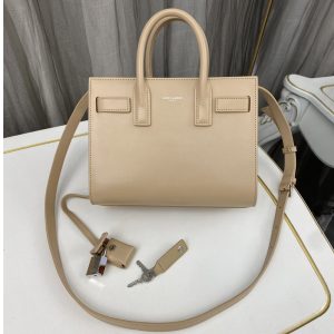 Replica Saint Laurent 392035 YSL CLASSIC SAC DE JOUR NANO bag IN Beige Smooth Leather