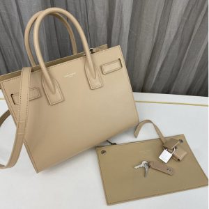 Replica Saint Laurent 421863 YSL CLASSIC SAC DE JOUR BABY IN Apricot Smooth LEATHER