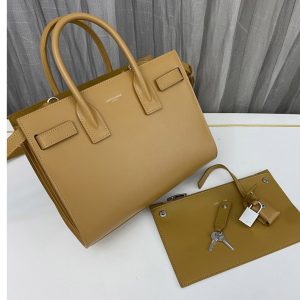 Replica Saint Laurent 421863 YSL CLASSIC SAC DE JOUR BABY IN Caramel Smooth LEATHER