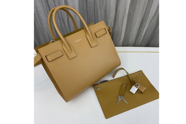 Replica Saint Laurent 421863 YSL CLASSIC SAC DE JOUR BABY IN Caramel Smooth LEATHER