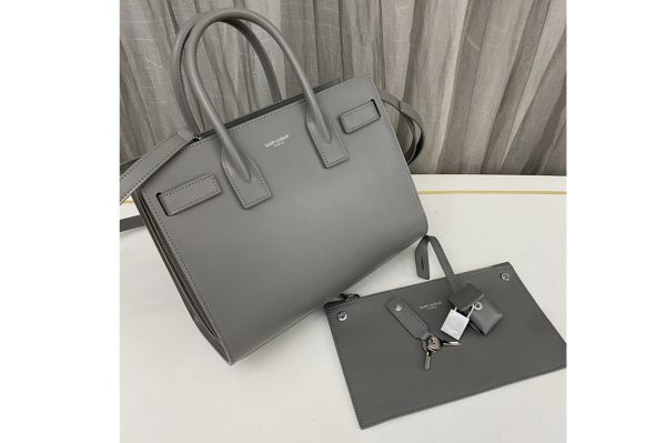 Replica Saint Laurent 421863 YSL CLASSIC SAC DE JOUR BABY IN Grey Smooth LEATHER