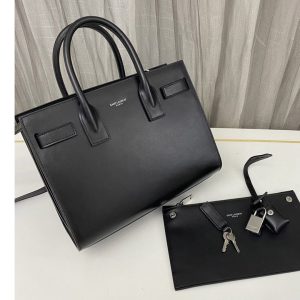 Replica Saint Laurent 421863 YSL CLASSIC SAC DE JOUR BABY IN Black Smooth LEATHER