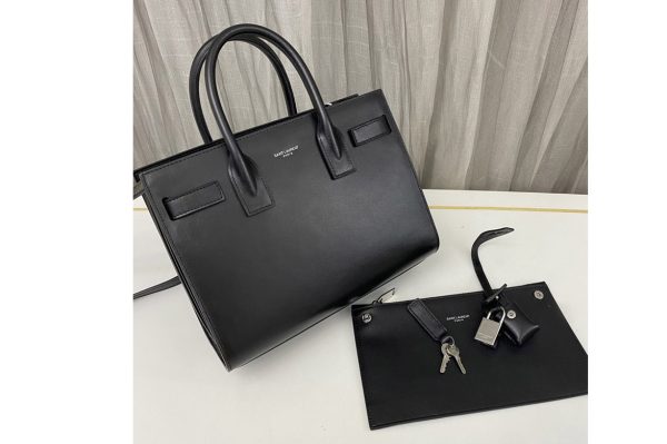 Replica Saint Laurent 421863 YSL CLASSIC SAC DE JOUR BABY IN Black Smooth LEATHER