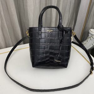 Replica Saint Laurent 712367 YSL PARIS MINI TOY SHOPPING IN CROCODILE-EMBOSSED LEATHER