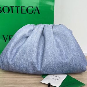 Replica Bottega Veneta 690238 Teen Pouch in Teen intrecciato denim effect leather clutch