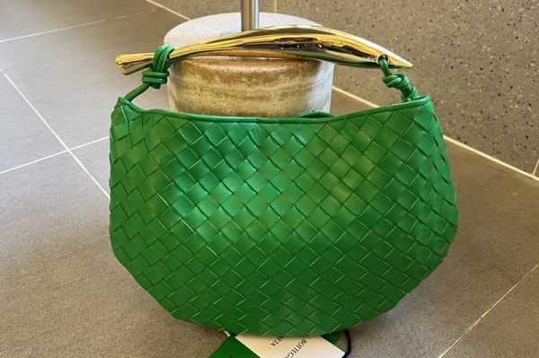 Replica Bottega Veneta 716082 Sardine Bag in Green intrecciato leather