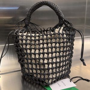 Replica Bottega Veneta 709612 Cavallino Bag in Black Leather