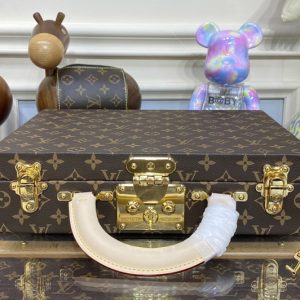 Replica Louis Vuitton M20076 LV Jewelry vanity in Monogram Canvas With Orange