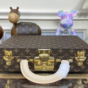 Replica Louis Vuitton M20076 LV Jewelry vanity in Monogram Canvas With Red