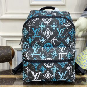 Replica Louis Vuitton M21395 LV Discovery Backpack in LV Graffiti Green Monogram coated canvas