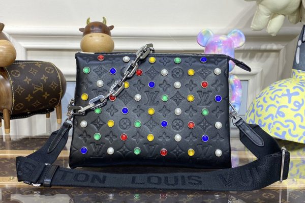 Replica Louis Vuitton M22429 LV Coussin PM handbag in Black Leather