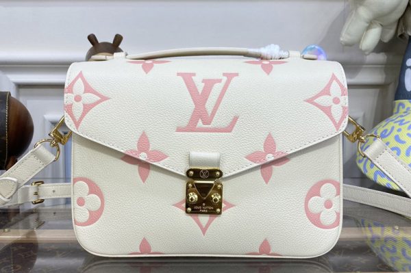 Replica Louis Vuitton M45596 LV Pochette Metis Bag in Bicolor Monogram Empreinte Leather