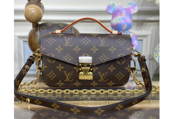 Replica Louis Vuitton M46279 LV Pochette Métis East West bag in Monogram coated canvas