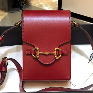 Replica Gucci 625615 Gucci Horsebit 1955 mini bag in Red leather