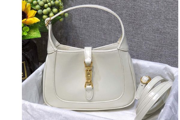 Replica Gucci ‎637092 Jackie 1961 mini shoulder bag in White Leather