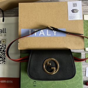 Replica Gucci 703807 Gucci Blondie belt bag in Black Leather