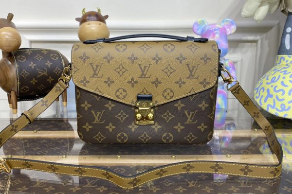 Replica Louis Vuitton M44876 LV Pochette Metis bag in Monogram Reverse coated canvas