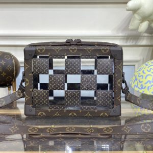 Replica Louis Vuitton M20871 LV soft trunk Bag in Monogram Chess coated canvas and PVC