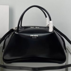 Replica Prada 1BA365 Medium brushed leather Prada Supernova handbag in Black Leagther