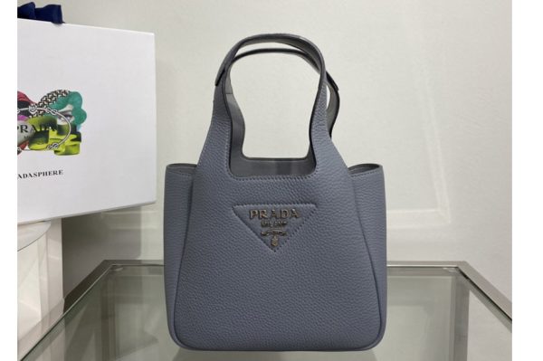 Replica Prada 1BA349 Leather mini bag in Gray Togo Leather