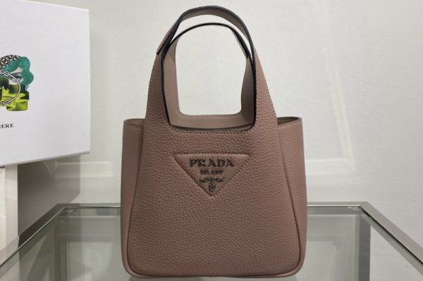 Replica Prada 1BA349 Leather mini bag in Pink Togo Leather