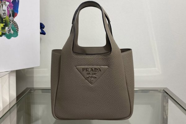 Replica Prada 1BA349 Leather mini bag in Khaki Togo Leather