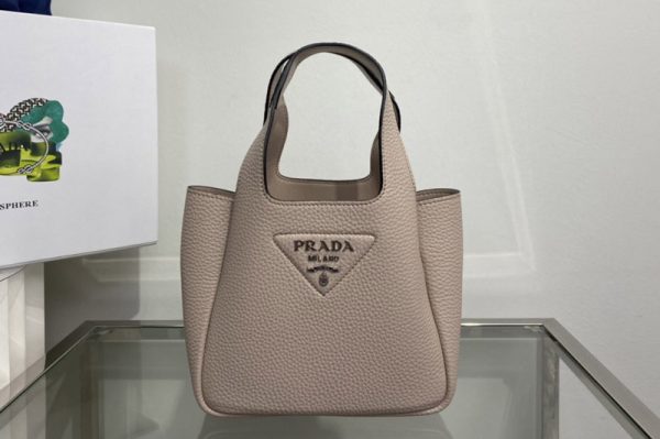 Replica Prada 1BA349 Leather mini bag in Beige Togo Leather