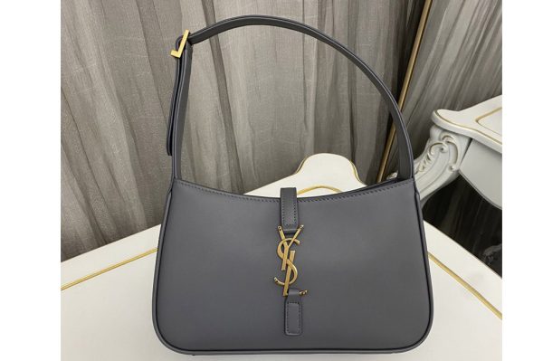 Replica Saint Laurent 657228 YSL LE 5 À 7 Bag IN Grey SHINY LEATHER