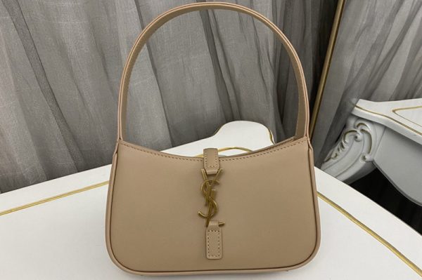 Replica Saint Laurent 710318 YSL LE 5 À 7 MINI IN SATIN Bag in Sand Leather