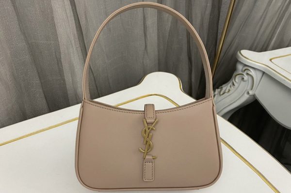 Replica Saint Laurent 710318 YSL LE 5 À 7 MINI IN SATIN Bag in Pink Leather