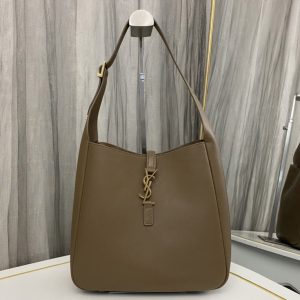 Replica Saint Laurent 713939 LE 5 A 7 SUPPLE SHOULDER BAG in Khaki Leather