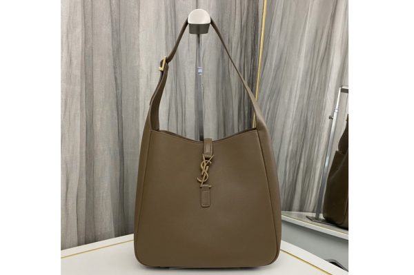 Replica Saint Laurent 713939 LE 5 A 7 SUPPLE SHOULDER BAG in Khaki Leather