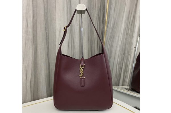 Replica Saint Laurent 713939 LE 5 A 7 SUPPLE SHOULDER BAG in Burgundy Leather